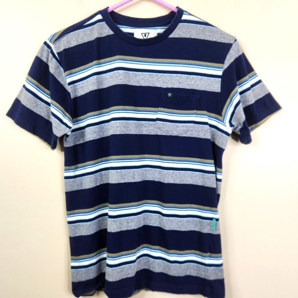 Vissla Short Sleeve Colorblock Crewneck Tee Size Medium